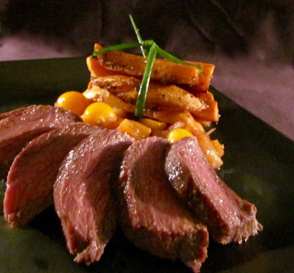 Ostrich-Gooseberry-Chutney-and-Sweet-Potato-Fries-1