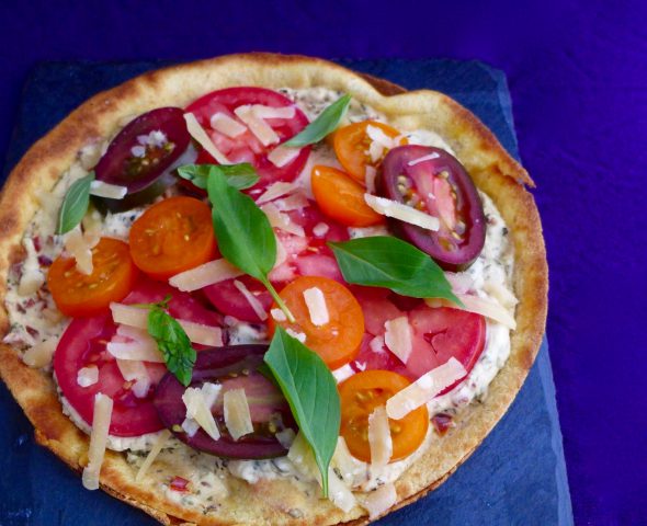 Zucchini-Salad-and-Pizza-Bianco-2