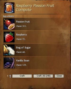 Raspberry Passion Fruit Compote