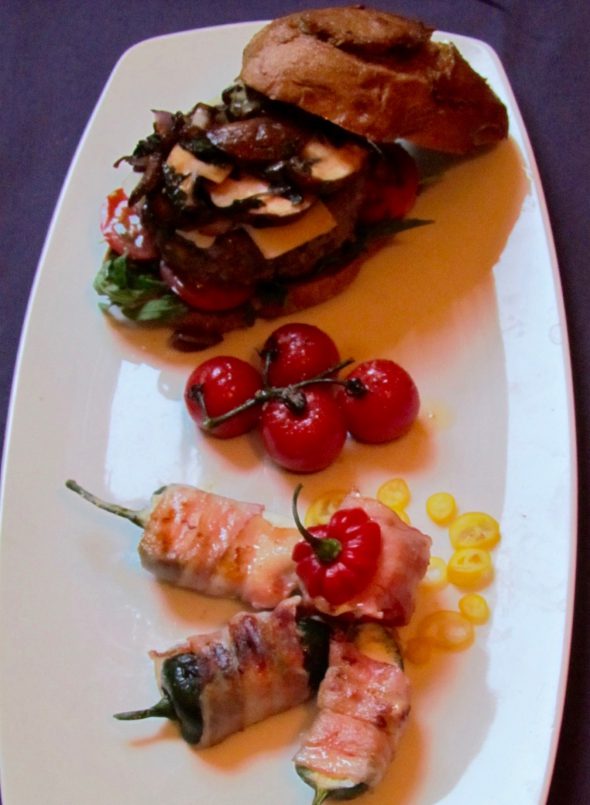 Mushroom-Burger-and-Chilli-Pepper-Poppers-1