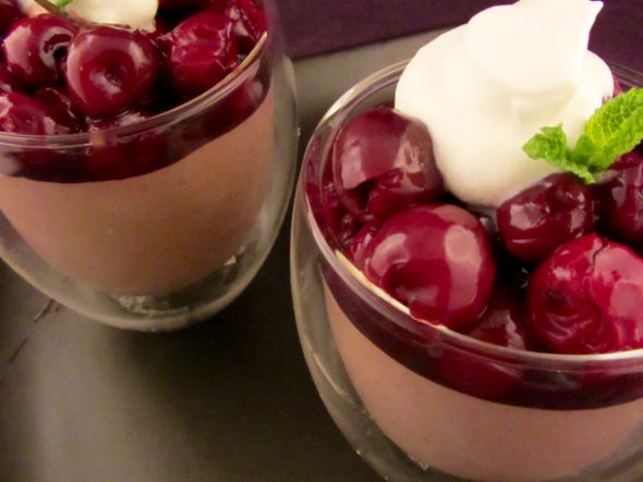 Nougat-Mousse-and-Madeira-Cherry-Compote-4