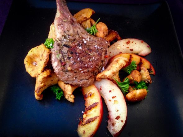 Rosemary-Lamb-Chops-Nectarines-Chanterelles-5