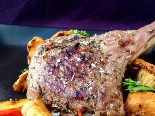 Rosemary-Lamb-Chops-Nectarines-Chanterelles-6