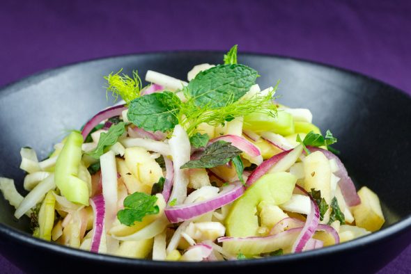 Kohlrabi-Apple-Mint-Salad-Elderflower-Dressing-4