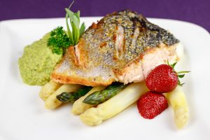 Crispy-Pan-Seared-Salmon-Pea-Purée-Asparagus-Pastis-Tarragon-Sauce-1