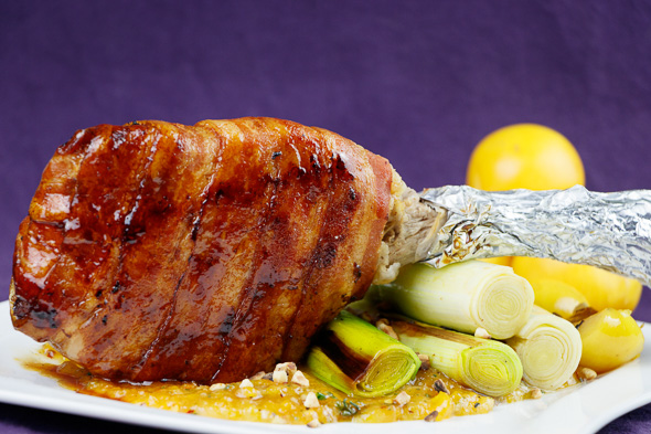 Apricot-Stuffed-Veal-Chops-Crispy-Braised-Leeks-Hazelnuts-3