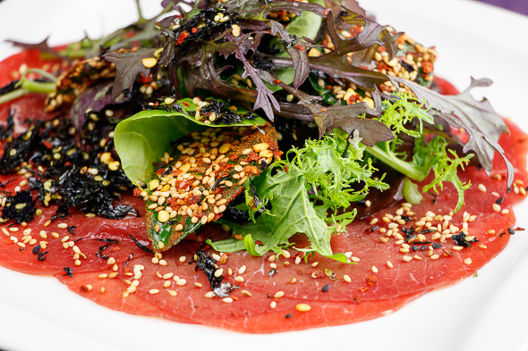 GW2-Sesame-Ginger-Beef-Carpaccio-Crispy-Fried-Lime-Leaves-2