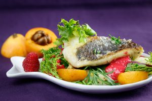 Pan-Seared-Hake-Wild-Herb-Loquat-Asparagus-Salad-Raspberry-Vinaigrette-3